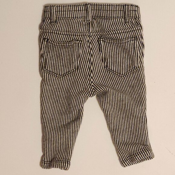 ADORABLE BABY GAP Rail Road Stripe Jeans 3-6 months - Picture 4 of 5